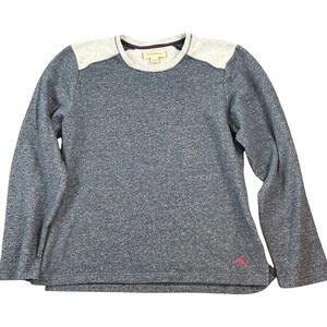 Tommy Bahama Men's XXL Blue Heathered Crewneck Sweatshirt Cotton‎ Blend Casual